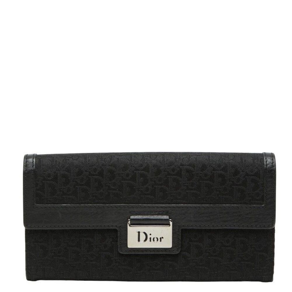 Dior Trotter Canvas Leather Long Wallet